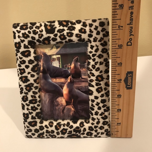 Furry Leopard Print Photo Frame - Picture 4 of 8